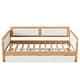 preview thumbnail 7 of 6, U-shape Daybed Twin Size Bed Solid Wood Frame Sofa Bed with Trundle Bed and Curved Guardrail for Adults, No Need Box Spring