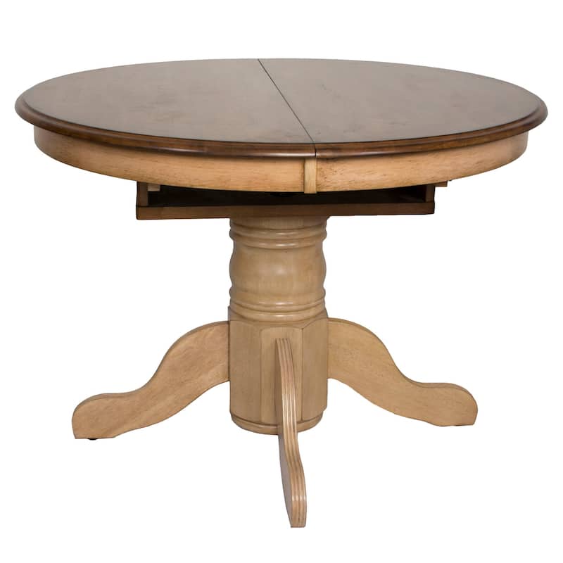 Extendable Dining Table - 42" Round to 60" Oval - Seats 6 - Butterfly Table - 60
