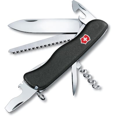 111 mm Multitaskers Lightweight Swiss Army Pocket Knife, Black