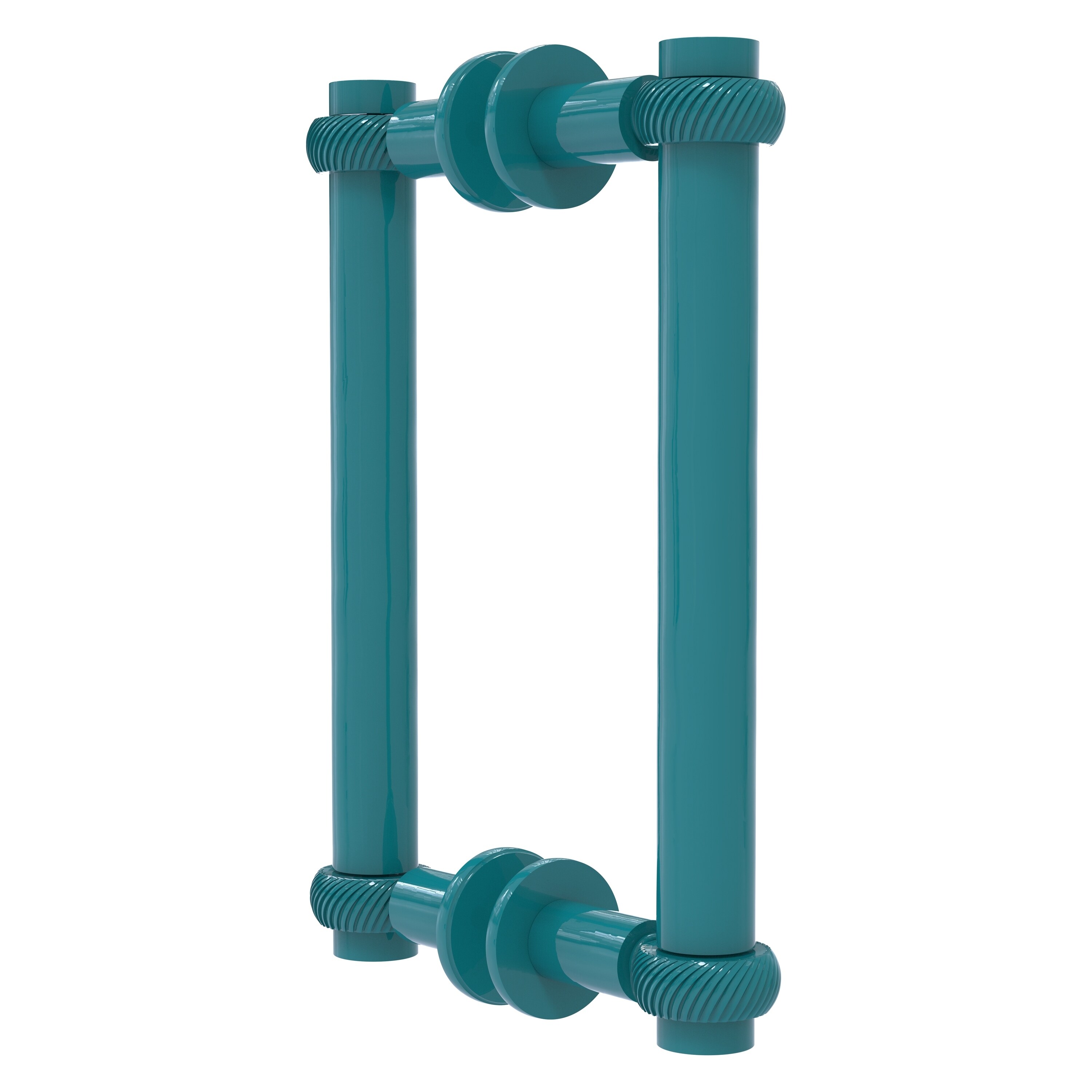 Allied Brass Contemporary 12 Inch Back to Back Shower Door Pull with Twisted Accent