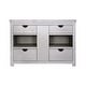 preview thumbnail 28 of 52, Vintner's Freestanding Reclaimed Oak Bathroom Vanity (Base Only) 48" - Grigio