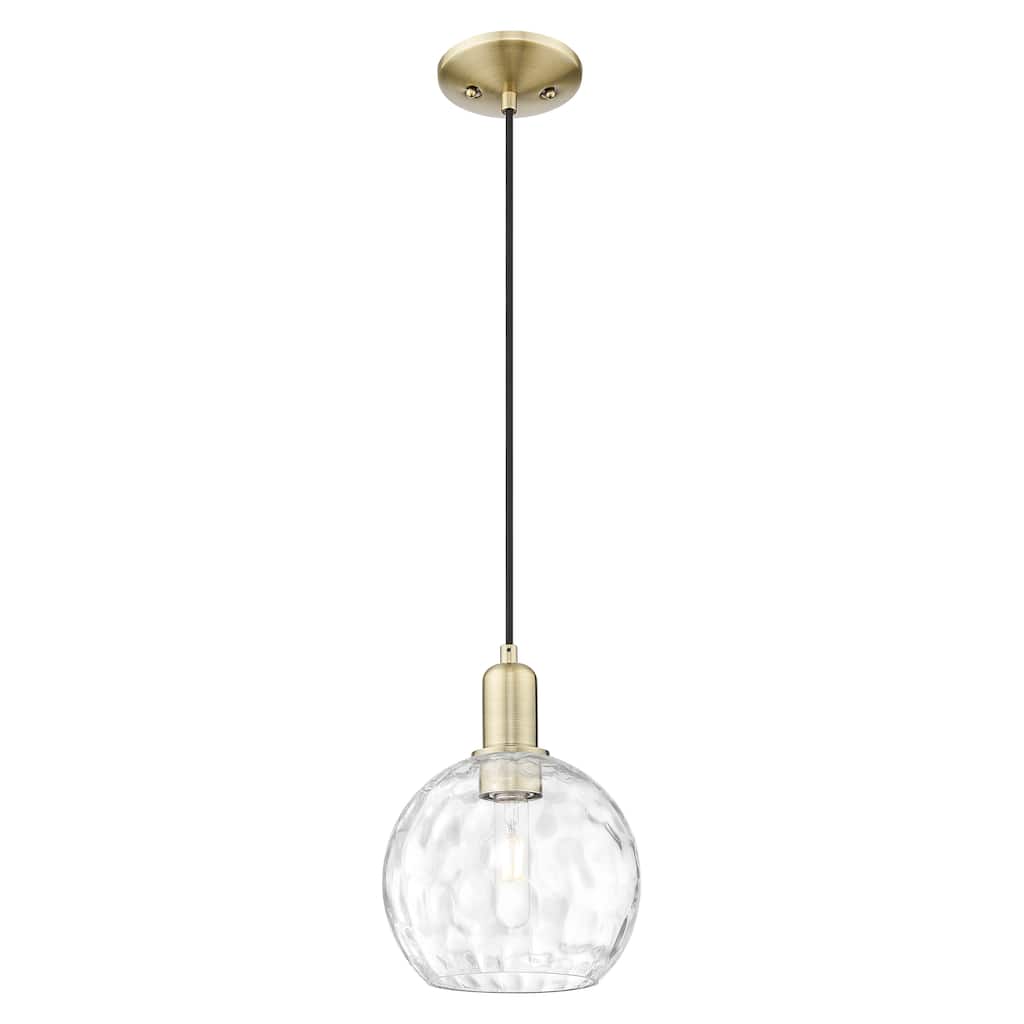 Innovations Lighting Endless Possibilities Arcadia - Athens Water Glass - 1 Light 8" Cord Hung Mini Pendant