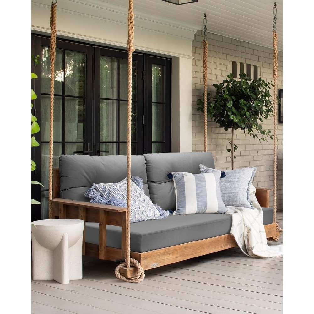 WINSOON 46 x 26 Inch Outdoor Loveseat Cushion Set Waterproof and