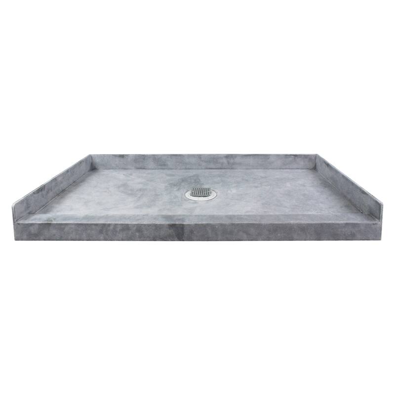 Transolid FTT6032C Ready to Tile 60 L x 32 W Shower Base in Dark Grey