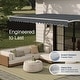 preview thumbnail 3 of 9, ALEKO Caribbean Motorized Patio Awning - White Frame - Charcoal Gray - 13 x 10 Feet