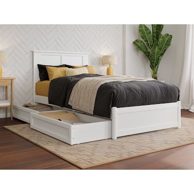 Felicity Platform Bed with Panel Footboard and Storage Drawers