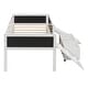 preview thumbnail 13 of 17, Climbing Frame & Rope Design Loft Bed with Slide and Double-sided Chalkboard, Twin size, White