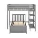 preview thumbnail 17 of 27, Max and Lily L Shaped Twin over Twin Bunk Bed with Bookcase