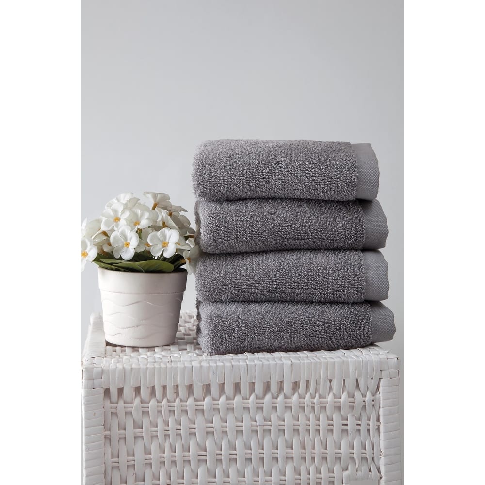 Ozan Premium Home 100% Genuine Turkish Cotton Horizon Hand Towel (Set of 4)