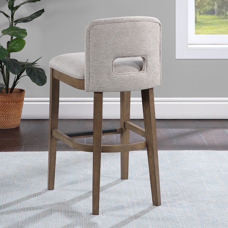Bayonne Solid Wood Bar Stool