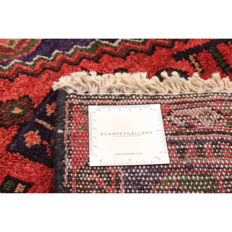 ECARPETGALLERY Hand-knotted Andelz Red Wool Rug - 4'2 x 7'6