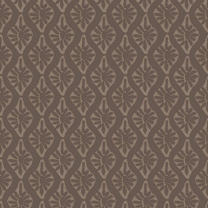 Chris Loves Julia x NuWallpaper Nova Carob Brown Peel and Stick Wallpaper