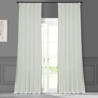 Fabrics Cream Faux Silk Taffeta Curtain Panel