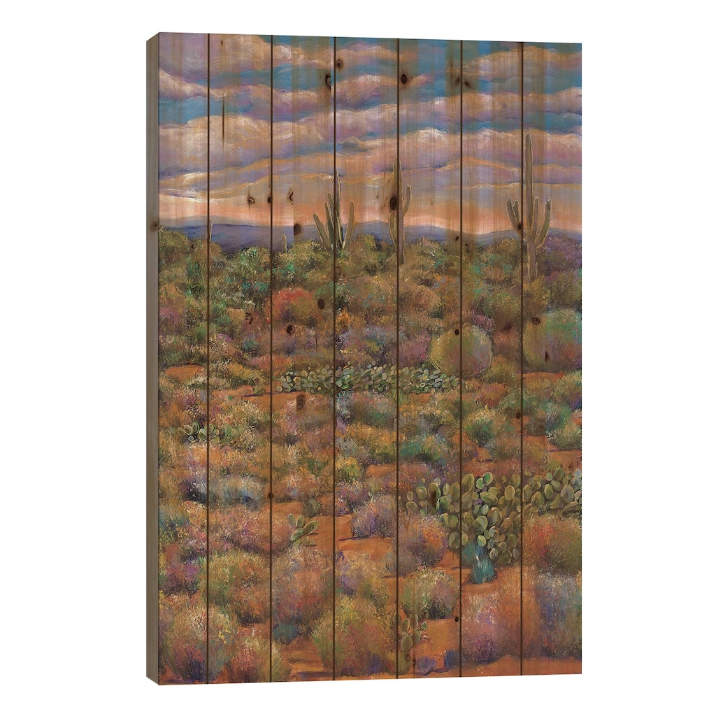 Reach For The Sky Print On Wood by Johnathan Harris - Multi-Color