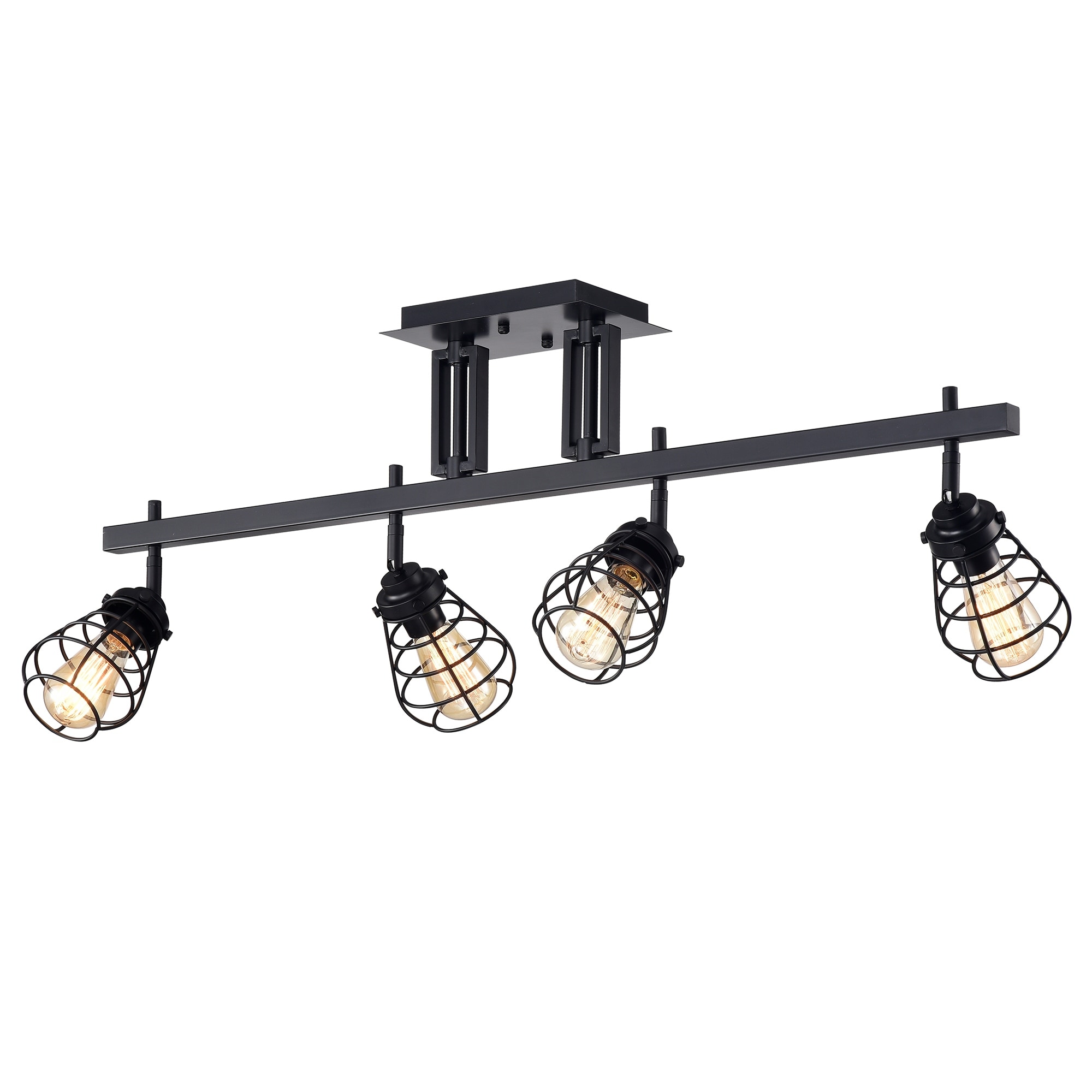 Zefina Matte Black 4 Light Track Light On Sale Overstock 28245032
