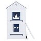 preview thumbnail 14 of 32, Playhouse Design Impression & Beautiful Twin Size Bunk Wood House Bed with Elegant Windows, Sills and Tent