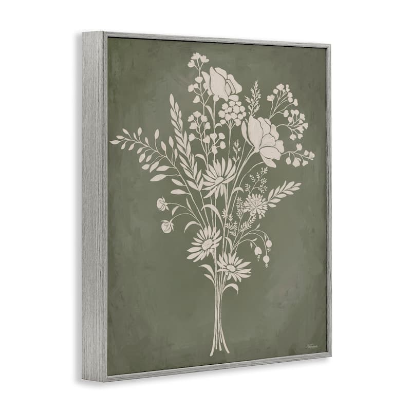 Stupell Wildflower Impression Bundle Framed Giclee Art Design By Cat Thurman Designs