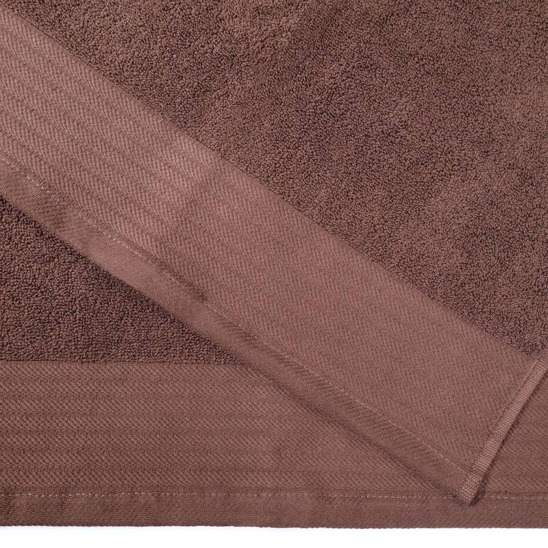 Turkish Cotton Herringbone and Solid Washcloth Towel Set by Superior