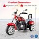 preview thumbnail 22 of 37, 6V Powered Toddler 3-Wheel Motorbike Ride On Toy with Horn and Headlight - 36" x 19" x 25" (L x W x H)