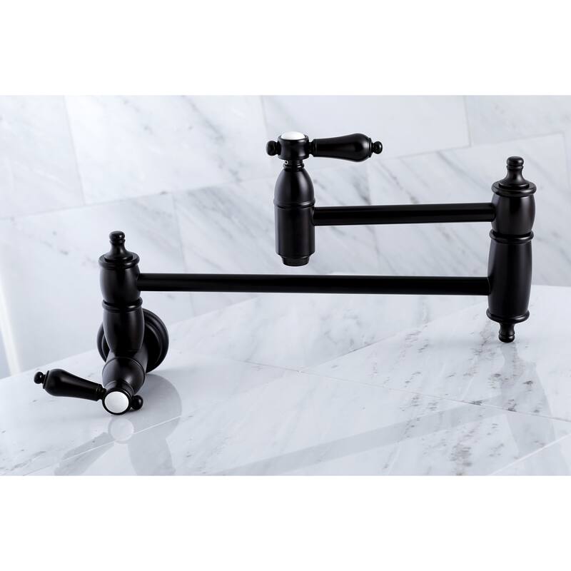 Kingston Brass Heirloom Wall Mounted Pot Filler Faucet