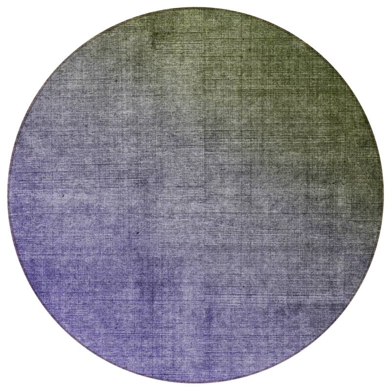 Falo Ombre Weather Resistant Classic Meets Modern Round Outdoor Rug