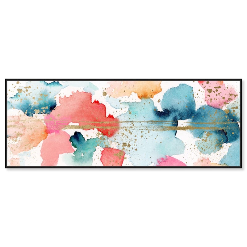 Watercolor Clouds Panoramic Canvas by Art Remedy - Black - 54" x 20"