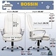 preview thumbnail 12 of 34, Bossin Big and Tall Office Chair High Back Executive Chair Ergonomic Adjustable Executive Leather Chair,400lbs