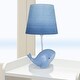preview thumbnail 5 of 4, Lambs & Ivy Bubbles & Squirt Hand Painted Whale Lamp with Blue Shade and Bulb