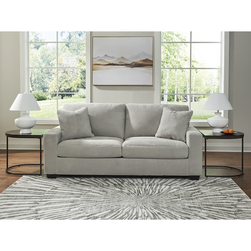 Signature Design by Ashley Ammon Sofa - 85"W x 38"D x 40"H - Light Gray