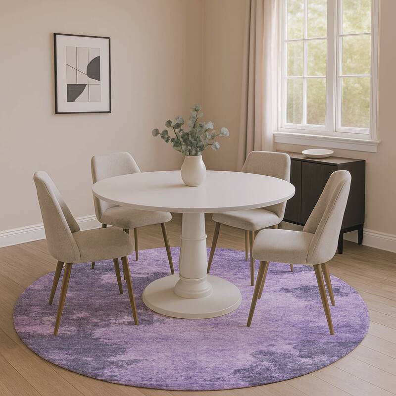 Premium Washable Super Soft Mayfield Rug - Purple - 8' x 8'