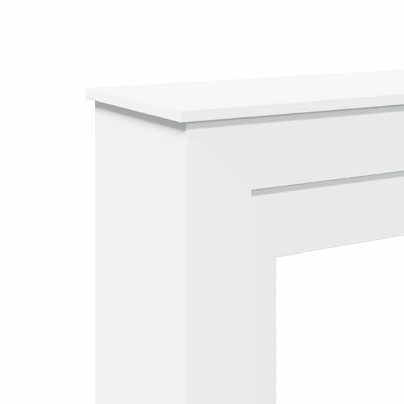 vidaXL Fireplace Surround 35.4x11.8x35.4" Engineered Wood