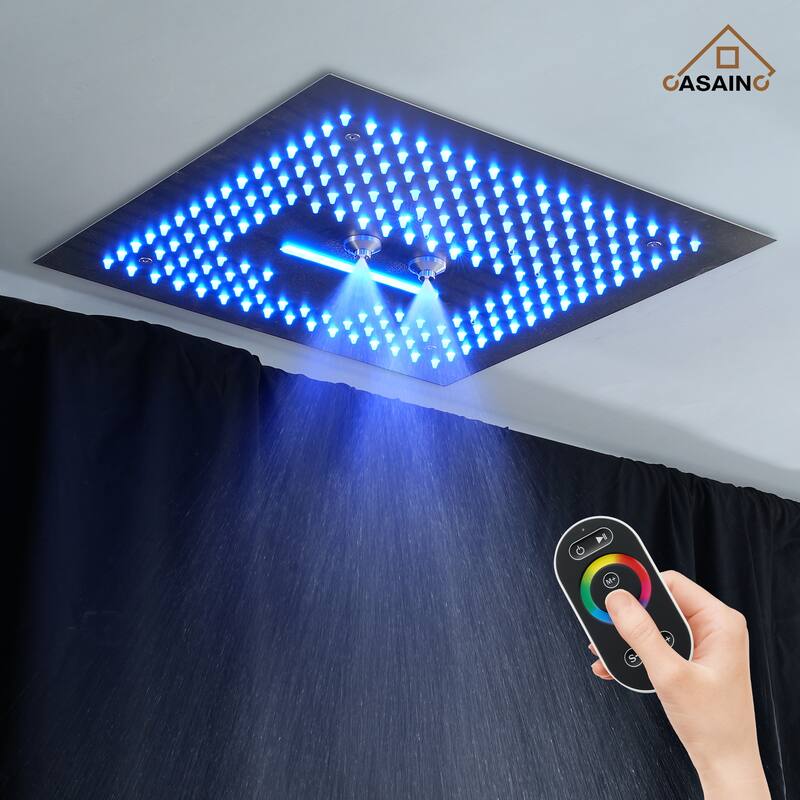 4 Functions Shower System with Multi-Function Remote Control 64 Color Lights