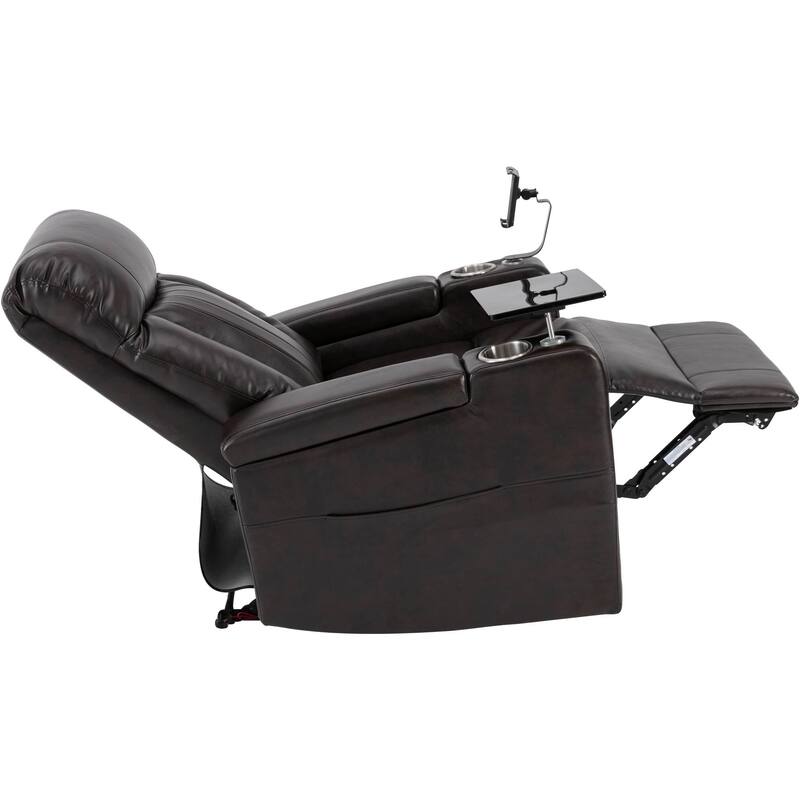 Premium Power Recliner with Storage Arms