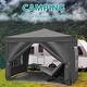 preview thumbnail 18 of 22, 10 x10 Folding Canopy with 4 Sidewalls Outdoor Event Shelter Gazebo Portable Tents for Parties, Canopy Weight Bag Carry Bag