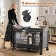 preview thumbnail 11 of 10, Costway 4-in-1 Adjustable Baby Bedside Sleeper with Bassinet Mattress - as pic shows - See Details