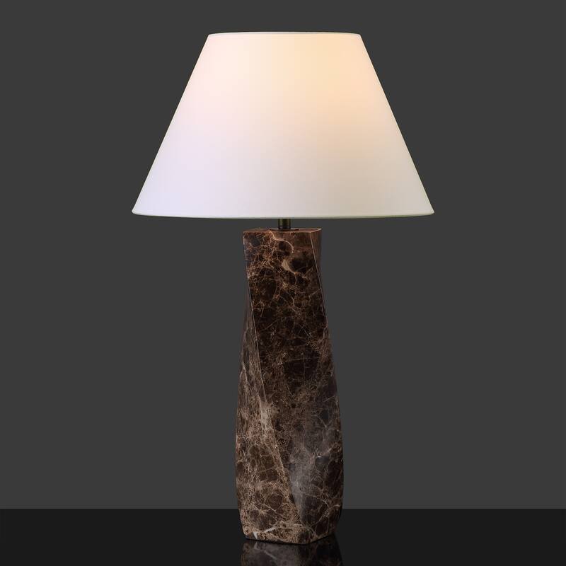 SAFAVIEH Couture Mayalenn Large Marble Table Lamp - 18"W x 18"D x 29"H