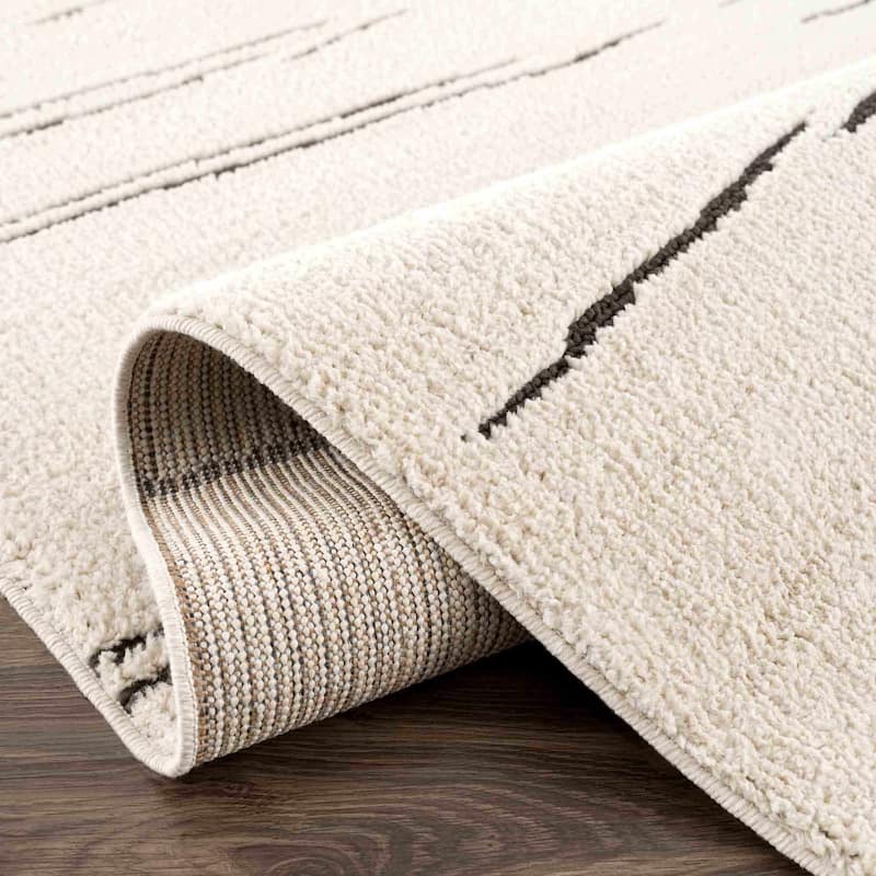 Hauteloom Munich Modern Farmhouse Bohemian Neutral Area Rug