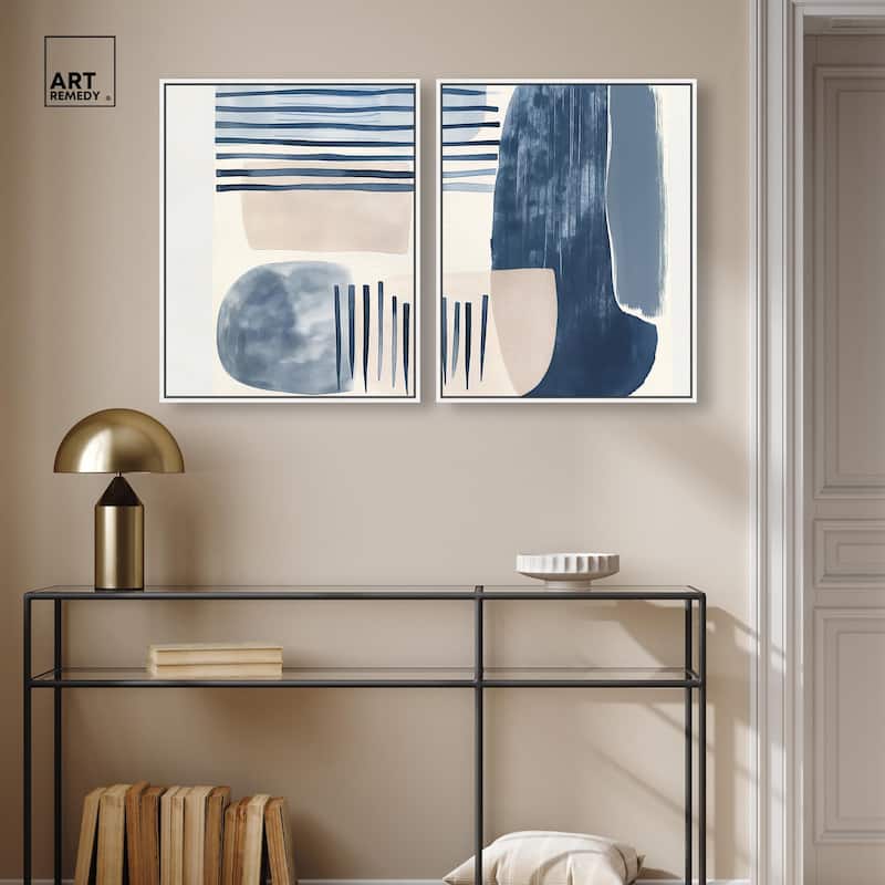 Fluid Inertia II Canvas Set of 2 by Art Remedy