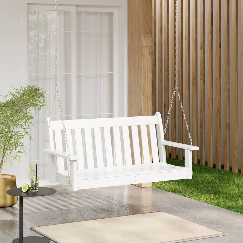 Laguna Outdoor Patio 51 Inch Traditional Hanging Porch Swing