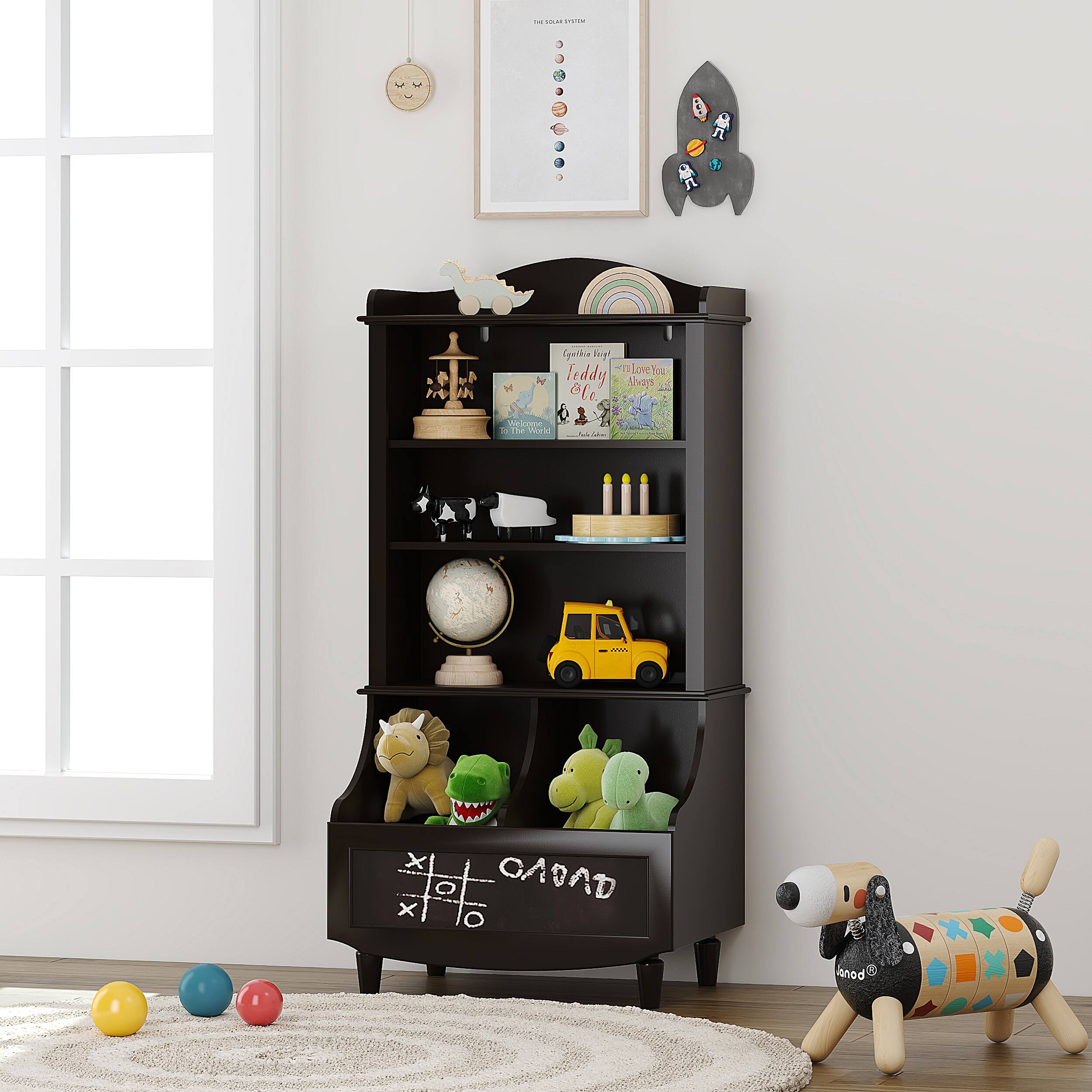 UTEX Kids Bookshelf and Toy Storage Open Bookshelf and Toy Organizer