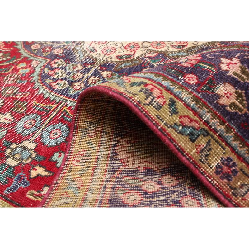 ECARPETGALLERY Hand-knotted Antalya Vintage Red Wool Rug - 6'7 x 9'8