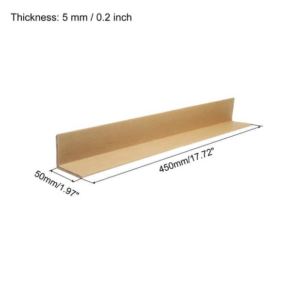 Adjustable Cardboard Corner Protector Frame 450x50mm Thick 5mm 50pcs