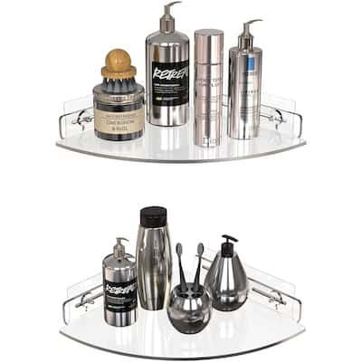 2 Pack Corner Bathroom Organizers - 11.43*10.56*2.05inch