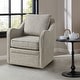 preview thumbnail 4 of 4, Brianne Wide Seat Swivel Arm Chair