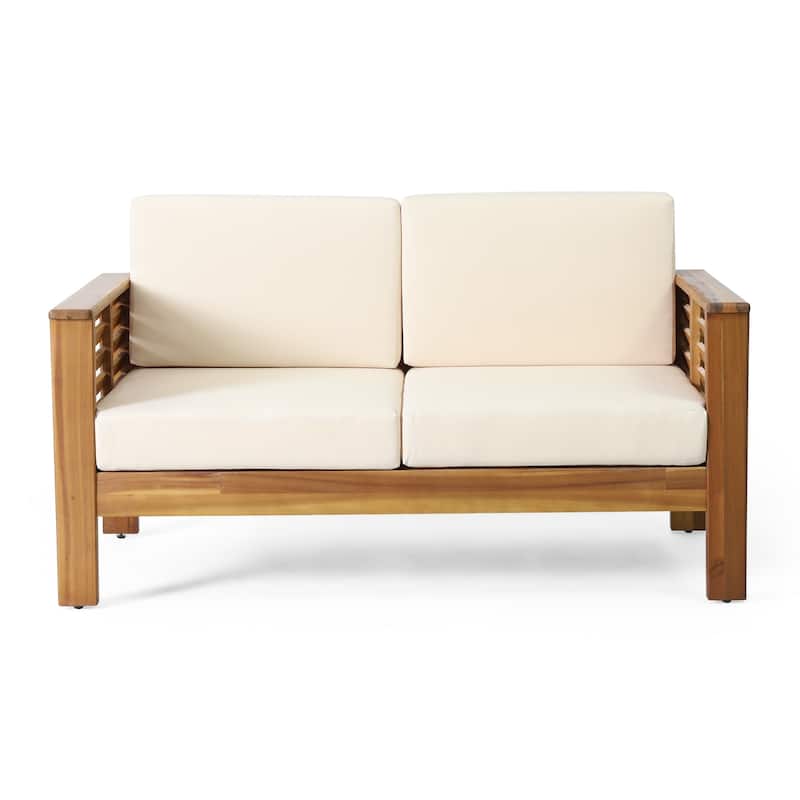 Christopher Knight Home Acacia Outdoor Loveseat and Coffee Table Set