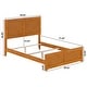 preview thumbnail 25 of 174, Canyon Foundation Bed Frame with Matching Footboard