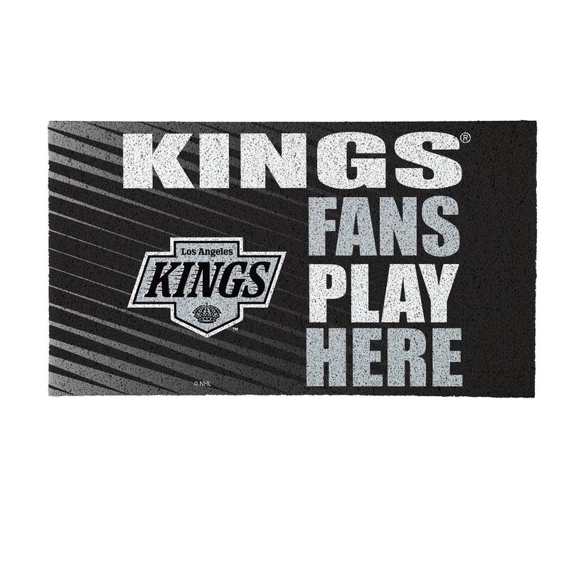 28 in. x 16 in. Los Angeles Kings "Fans Play Here" PVC Door Mat