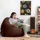 preview thumbnail 32 of 38, Jaxx 4 Foot Saxx Large Bean Bag Chair and Lounger for Teens and Adults - Microsuede