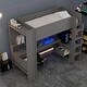preview thumbnail 4 of 14, Gaming Loft Bed with Desk, Storage Shelves, LED, Charging Station