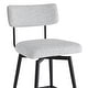 preview thumbnail 12 of 26, Elise Counter Height Swivel Bar Stool Chairs Set of 2 with Metal Frame